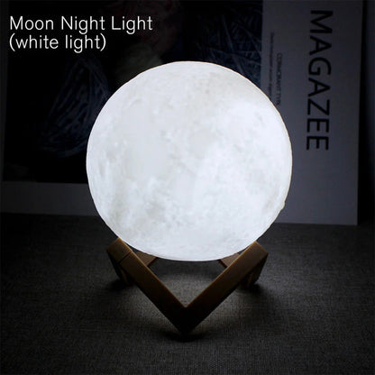 Book Light LED Moon Light Galaxy Light, Moon Night Light, Girl, Boy, Child Birthday Gift, Bedroom Decoration Indoor lighting Good Vibrations