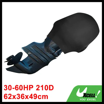 Uxcell Half Motor Engine Boat Cover 15-250HP 210D Oxford Cloth Waterproof Sun Dustproof Marine Engine Protector Cover Good Vibrations