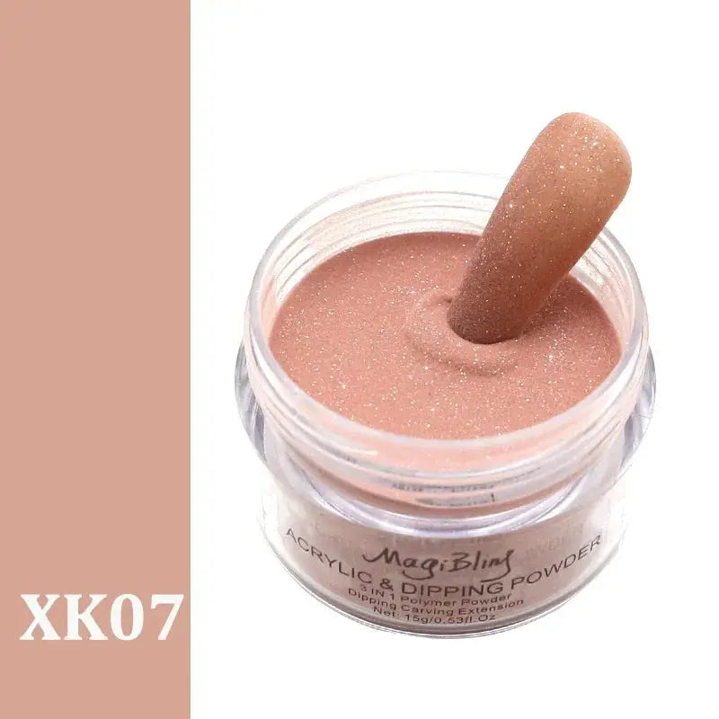 15g Acrylic Powder Light Color Carving Nail Polymer Tip Extension Crystal Powders Manicure Professional Nails Art Accessories Good Vibrations