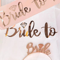 Hen Party Supplies Set Bride To Be Sash Bridal Veil Headband Tiara Tattoos Bridal Shower Wedding Decoration Bachelorette Favors Good Vibrations