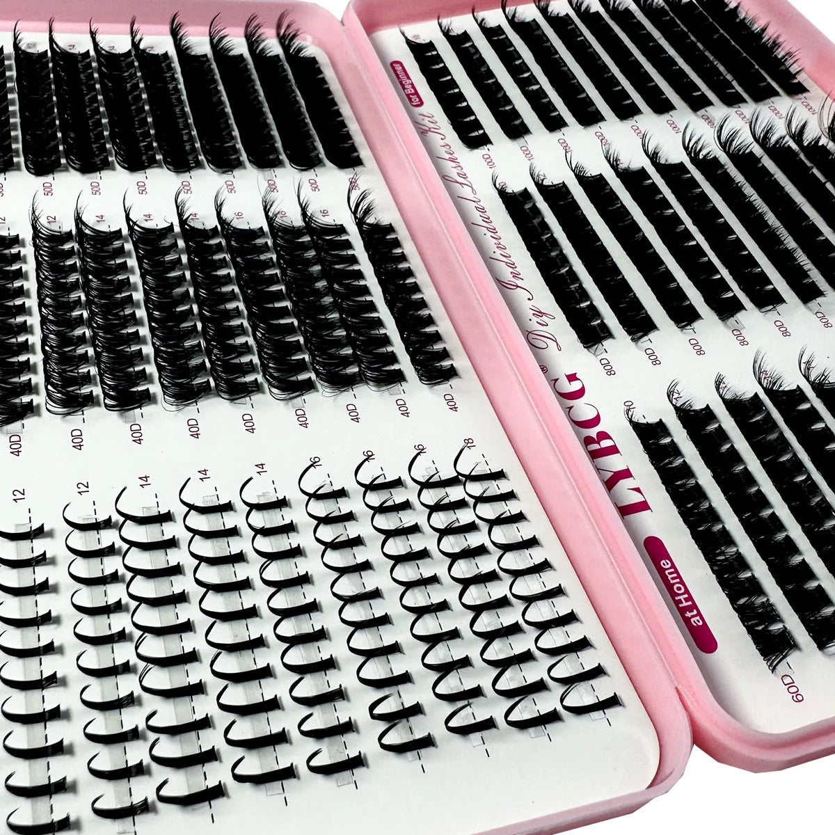 Spikes Lash Individuals Volume Eyelash Clusters D-Curly Lash Clusters Kit 10-20MM DIY Eyelash Extensions,6 Styles Lash Clusters Good Vibrations