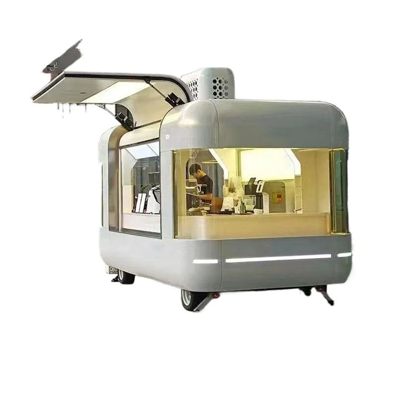Scenic spot, commercial, multi functional, dining car, mobile, stall, sale, camping, food, milk tea, coffee, business Good Vibrations