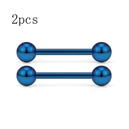 14G Tongue Rings Nipple Rings Surgical Steel Barbell Nipplering Body Piercing Jewelry for Women Men 12MM 14MM 16MM 18MM Bar Leng Good Vibrations Adult Super Store