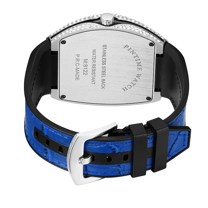 Fashion Mens Watches Men Wristwatches Automatic Quartz Man Clock Male Luxury Reloj Diamond Big Large Arabic Numeral Dial Watch Good Vibrations