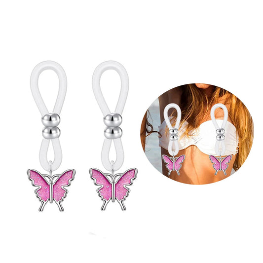 Sexy Women Piercing Rings Bra Nipple Hoops Butterfly Nipple Ring Nipple Piercing Body Jewelry Body Piercing Nipple Bar Rings Good Vibrations