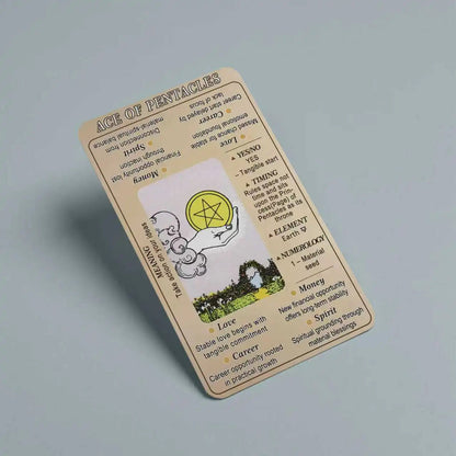 Keyword Tarot Deck, 78 cards with keyword interpretations, suitable for both beginners and experienced tarot readers Good Vibrations