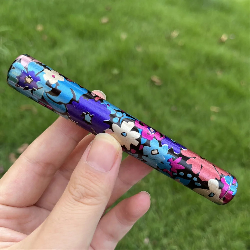 Printing Colors Proof Waterproof Cigarette Holder Aluminum Cigar Airtight Container Travel Storage Tube Smoking Accessories Good Vibrations Adult Super Store