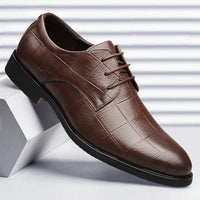 New Mens Business leather Shoes Soft soled comfortable formal shoe Casual versatile work footwear Fashion light Male shoes Homme Good Vibrations