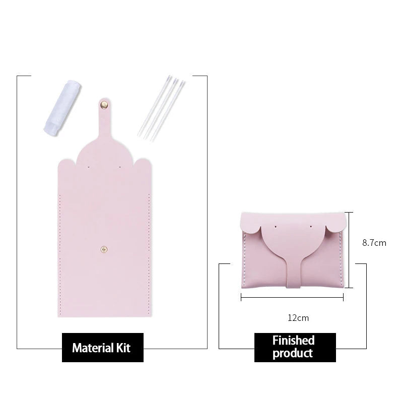 DIY PU Coin Purse Craft Kit Casual Solid Color Cartoon Style Elephant Small Bag Good Vibrations