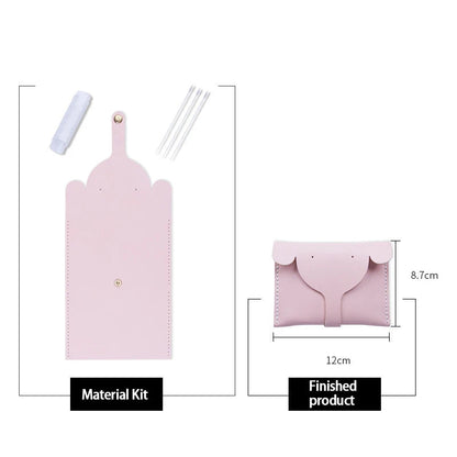 DIY PU Coin Purse Craft Kit Casual Solid Color Cartoon Style Elephant Small Bag Good Vibrations