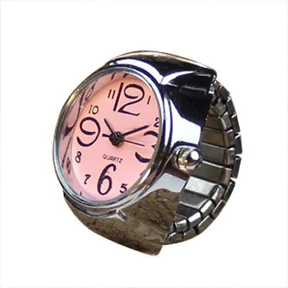 Fashion Rings Finger Watches for Women Men 2025 Fashion Party Quartz Watches Unisex Couple Rings Jewelry Gifts Good Vibrations