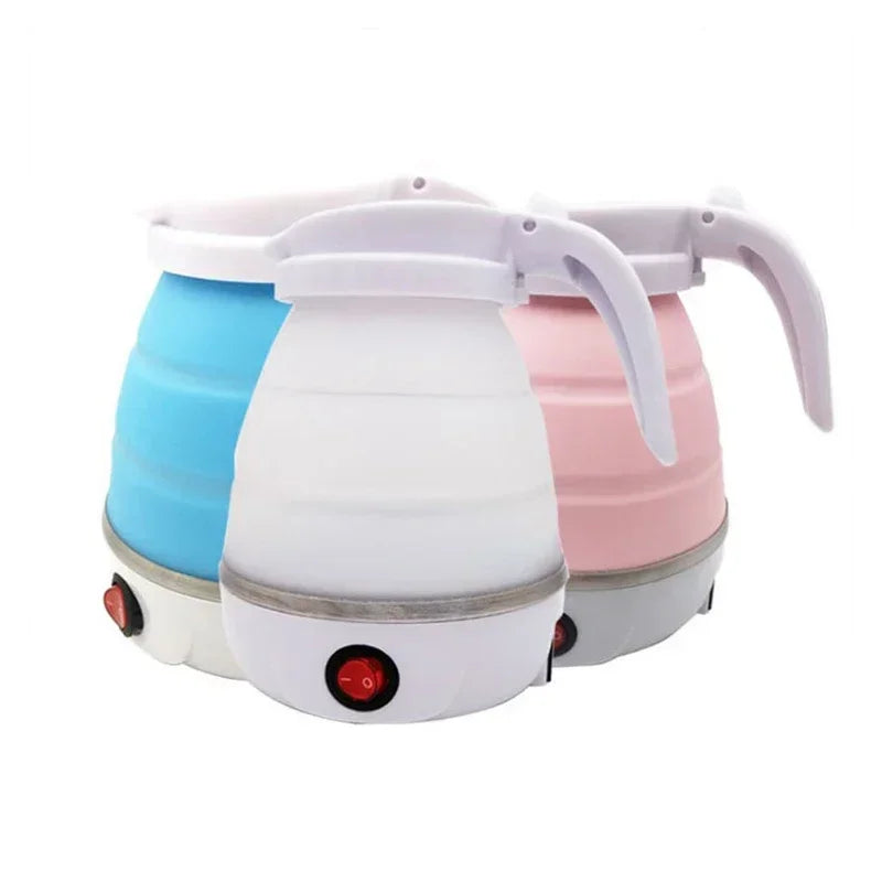 Electric Kettle Mini Foldable Water Heater 600ml Home Hot Water Kettle Portable Kitchen Kettle 220V Travel Home Electric Kettle Good Vibrations