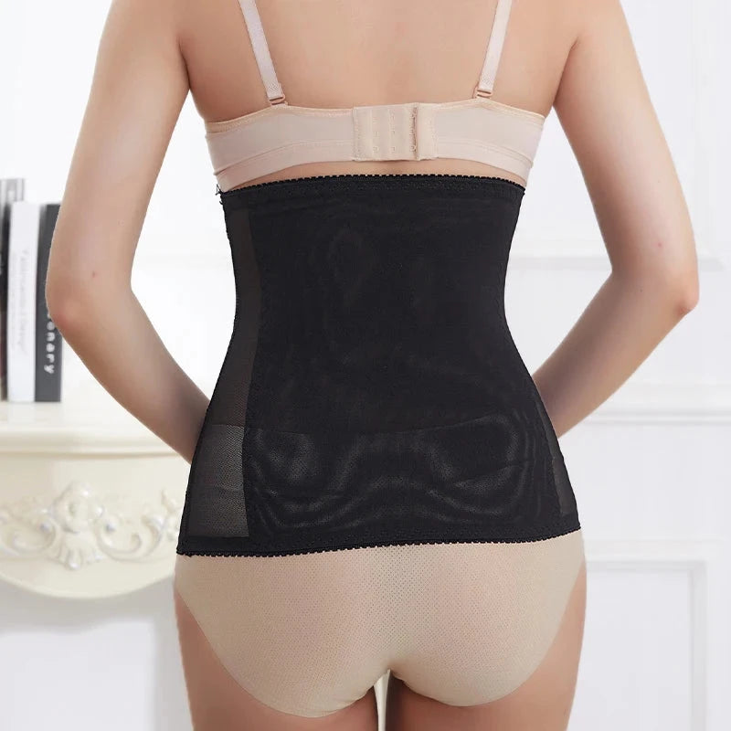 Mesh Waist Belt for Waist Shaping Crossover Abdominal Shapewear for Women Modeling Straps Control Tummy Slimming Belt Shaper Good Vibrations