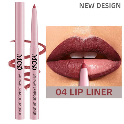 1PC Waterproof Matte Lip Liner Contours Lips in Shades Sexy Red Lipstick Natural Color Lip Makeup Hydrating Lip Cosmetic Gifts Good Vibrations