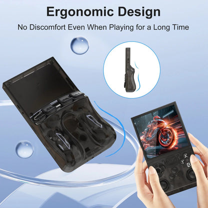 GAMINJA ANS13 Retro Handheld Video Game Console 15000+ Games Built-in Linux 4.0 Inch IPS Screen Portable Pocket Gaming Console Good Vibrations