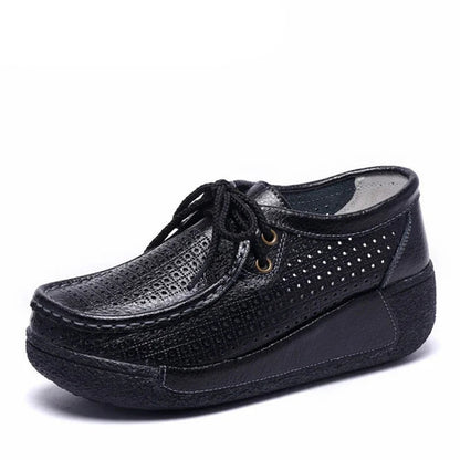 BEYARNENew Winter Shoes Genuine Leather Womens Flat Platform Shoes Casual Womens Loafers Plush Womens Slip-on Sneakers for Women Good Vibrations