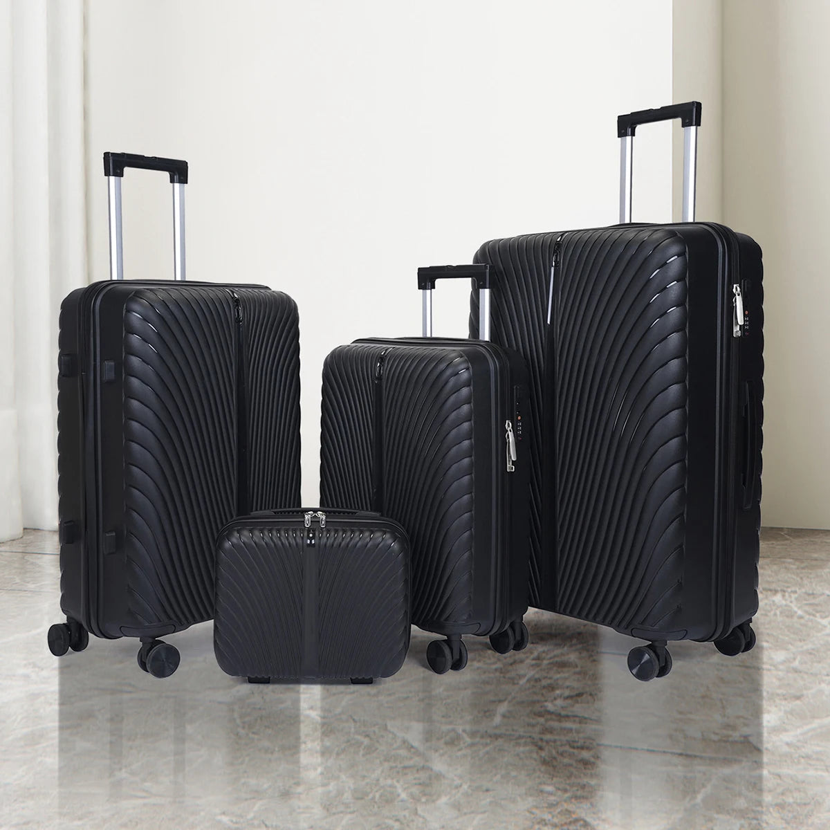 2025 New Large-Capacity and Durable Luggage Roller Suitcase Men and Women Carry-On Boarding Travel 20/24/28 Multi-Piece Set Good Vibrations
