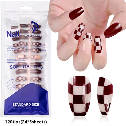 100Pcs Light Pink Press on Nails Short Medium Square Wearable Fake Nails Tips 10 sizes Full Cover False Nails Finger Decoration Good Vibrations