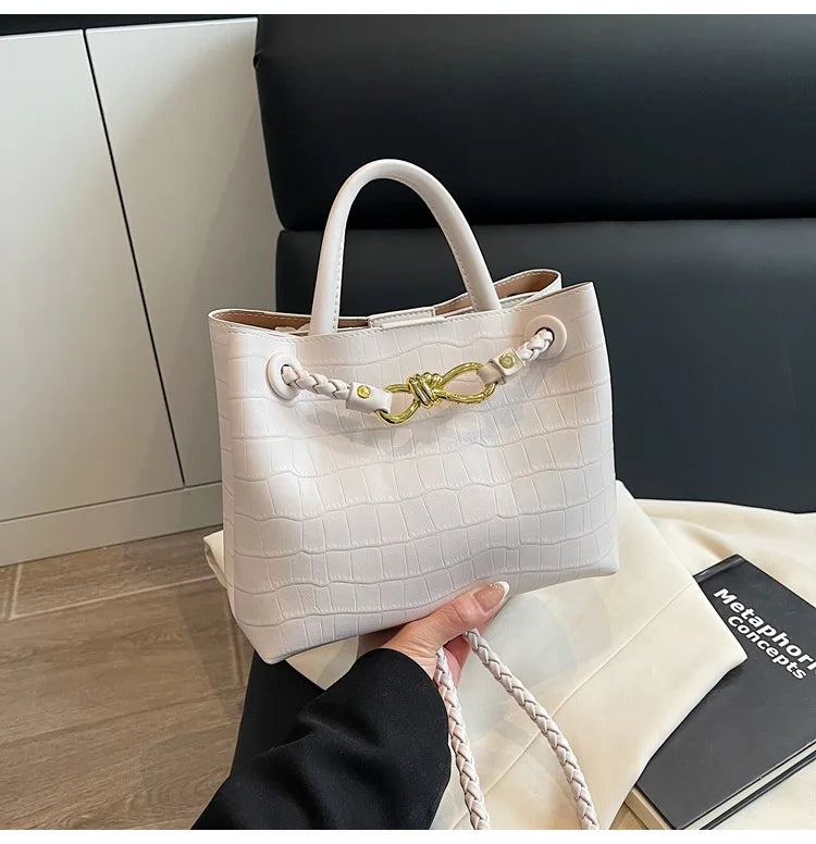 2025 Spring Designer-Inspired Small Square Bag Minimalist Luxury Leather Shoulder Crossbody Purse for Women Good Vibrations