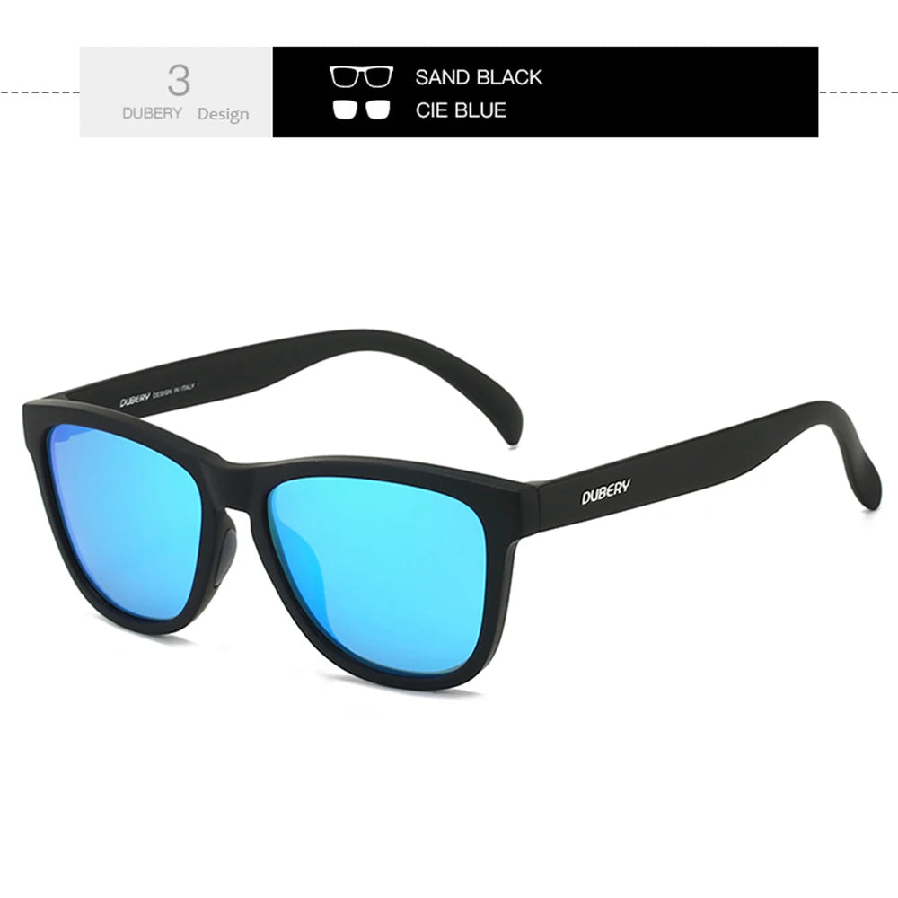 DUBERY Full Rim Polarized Sunglasses For Men And Women 28 Colors Model 550 Good Vibrations