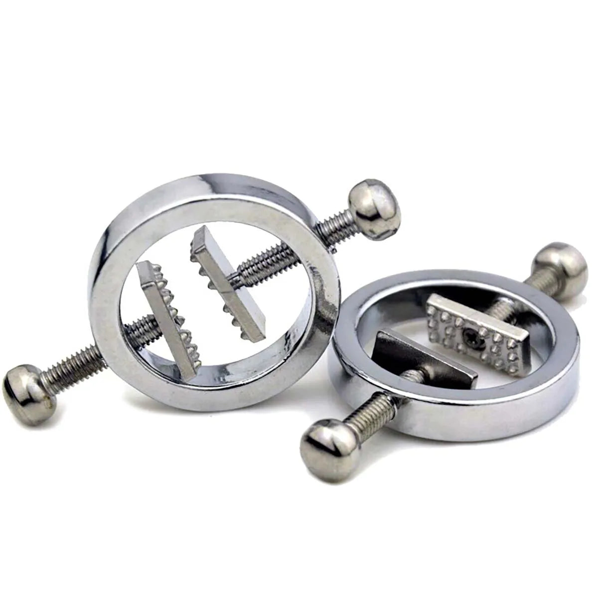 Non-Piercing Nipple Shields Rings Circle Clamps Nail Plate Breast Clamps with Internal Spike Sexy Body Jewelry Gift for Women Good Vibrations