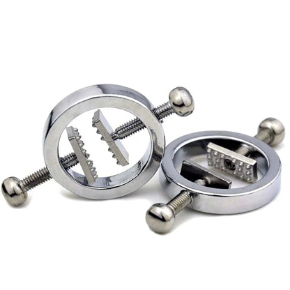 Non-Piercing Nipple Shields Rings Circle Clamps Nail Plate Breast Clamps with Internal Spike Sexy Body Jewelry Gift for Women Good Vibrations