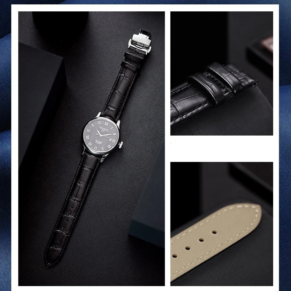 Quick Release *Real Animal Skin* Leather Watch strap13mm 12mm  15mm 17mm 19mm 21m 23mm 24mm 14mm 16mm 18mm 20mm Good Vibrations