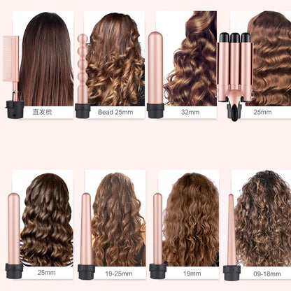 Customizable Electric Curling Iron Hair Tools Professional Roller Curls Wand Fast Heating Up  Curling Iron for All Hair Types