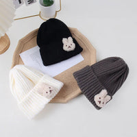 Autumn Winter Baby Hat Soft Warm Knitted Boy Girl Children Beanies Caps Solid Color Crocheted Infant Kids Bonnet Hats 0-3Y Good Vibrations