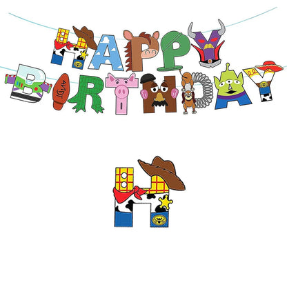 Toy Story Decoration Kids Party Favors Plates Children Girls Birthday Blue Sky White Clouds Balloons Party Supplies Baby Shower Good Vibrations