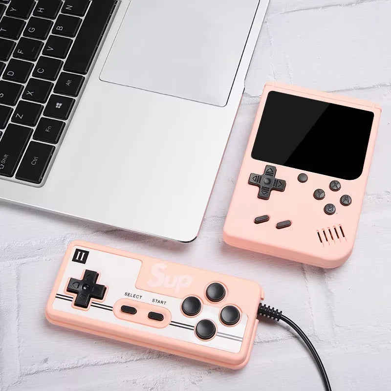 Retro Handheld Games Console Built-in 500 Video Games Portable Gaming Player with 3.0 Inch IPS Screen and Rechargeable Battery Good Vibrations