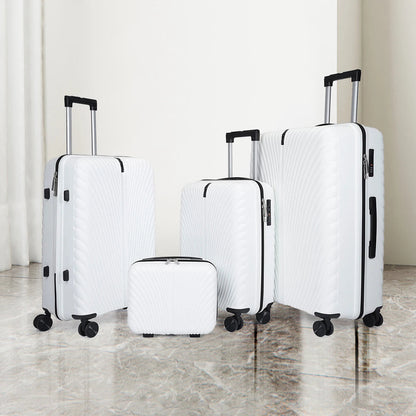 2025 New Large-Capacity and Durable Luggage Roller Suitcase Men and Women Carry-On Boarding Travel 20/24/28 Multi-Piece Set Good Vibrations