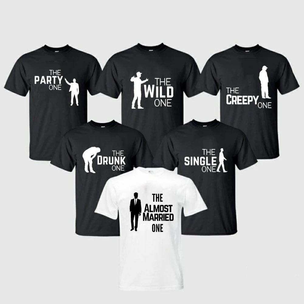 Groomsmen Group Party Shirt Groom Crew T-Shirt Wedding Party Shirts Funny Matching Party Tee Groom Team Shirt Good Vibrations