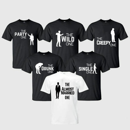 Bachelor Groomsmen Group Party Shirt Groom Crew T-Shirt Wedding Party Shirts Funny Matching Party Tee Groom Team Shirt Good Vibrations