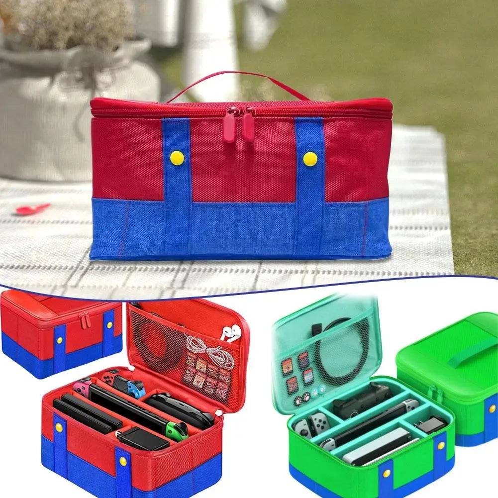For Switch 2 Large Capacity Storage Bag Waterproof Shockproof Dustproof Portable Game Style Game Console Handbag For Switch2 Good Vibrations