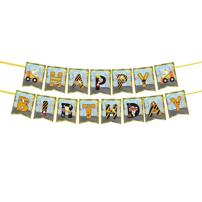 Construction Birthday Cake Decor Dump Truck Excavator Tractor Cupcake Toppers Kids Birthday Baby Shower Party Decors Supplies Good Vibrations