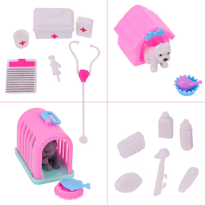 Doctor Nurse Clothing Set And Doll Accessories For 30 CM babi Doll,Toys For Girls,Birthday Gift,Christmas Present Good Vibrations