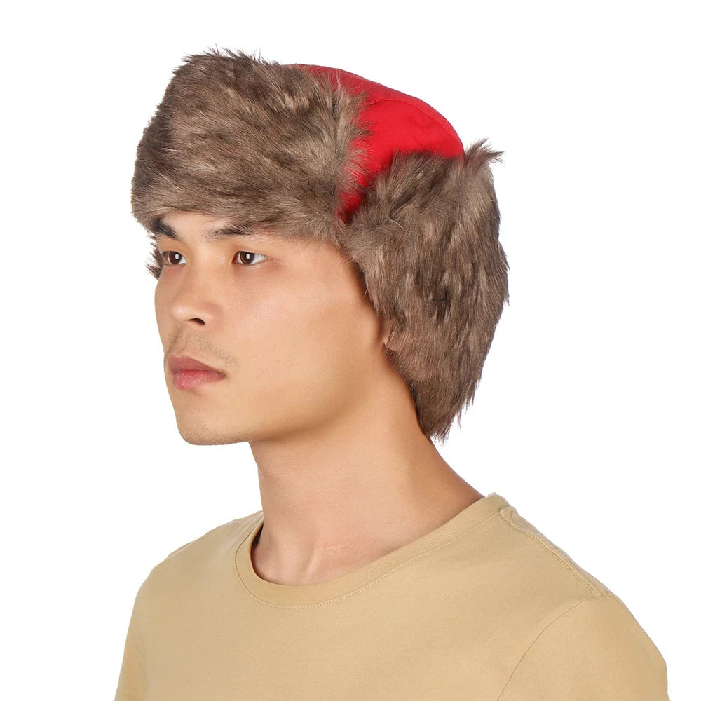 Men Women Trapper Bomber Hats Russian Ushanka Warm Winter Fur Earflap Hat Outdoor Sports Skiing Hunting Fishing Plush Cap Good Vibrations