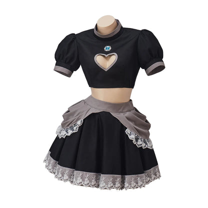 Halloween Party Princess Costume Fancy Dress Peach Sisters Daisy Sexy Dress Bowsette Tops Skirts Set Cosplay Good Vibrations