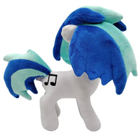 Anime DJ Pon-3/Vinyl Scratch Horse Plush Doll Stuffed Toys 25-30CM Good Vibrations