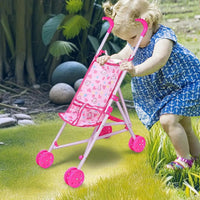 Toys For 1 Year Old Toys For 9 Year Old Boys Pretend Play Foldable Doll Stroller Toddler Learning Toy Girls' Imagination Booster Good Vibrations