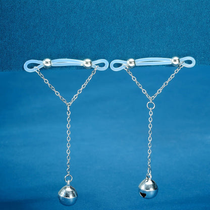 1 Pair Adjustable Fake Nipple Rings - No-Pierce Acrylic Nipple Rings with Sparkling Accents | Perfect for Parties Good Vibrations