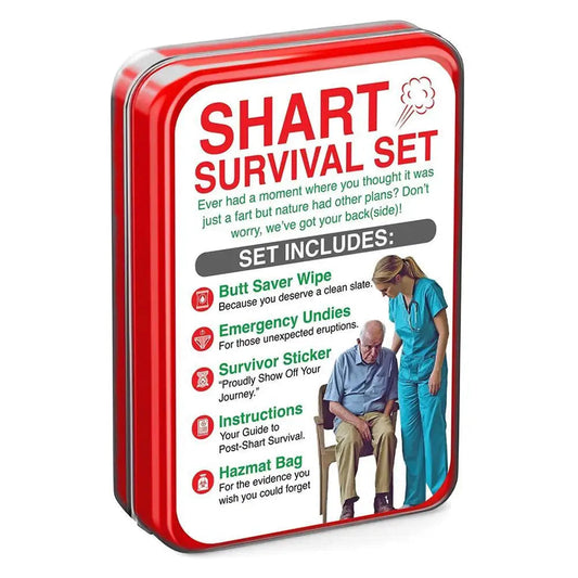 Survival First Aid Kit Set for Travel Camping Christmas Gifts Funny Emergency Tools Practical Joke Set for Men Teens Adults Good Vibrations