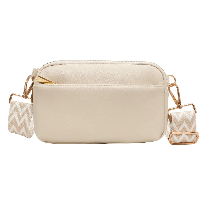 Motorcycle Simple Solid Color Crossbody Bag Shoulder Bag, Women Casual Handbag,Fashionable PU with Phon E Wallet Good Vibrations