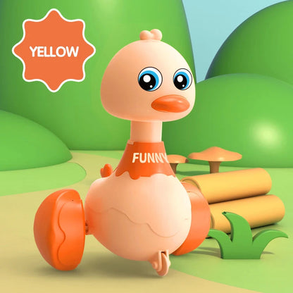 Baby Toy Swing Duck Toy Cartoon Press Vehicles Glide Animal Inertia Pull Back Cars Early Education Toys for Toddlers Boys Girls Good Vibrations