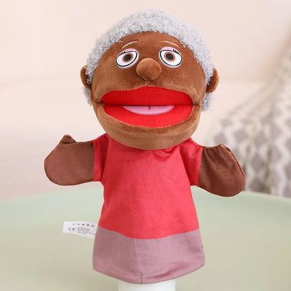 28-33cm Kids Plush Finger & Hand Puppet Popular Activity Boy Girl Role Play Bedtime Story Props Family Role Playing Toys Doll Good Vibrations