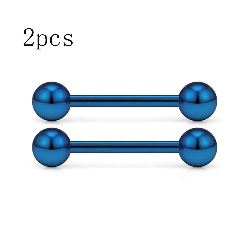14G Tongue Rings Nipple Rings Surgical Steel Barbell Nipplering Body Piercing Jewelry for Women Men 12MM 14MM 16MM 18MM Bar Leng Good Vibrations