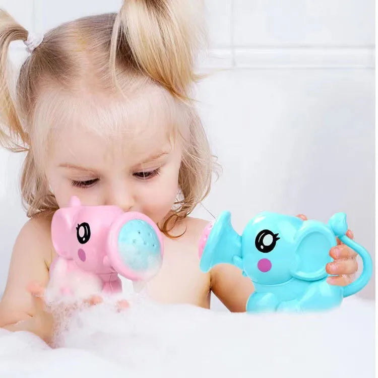 Baby Bath Toys Lovely Plastic Elephant Shape Water Spray for Baby Shower Swimming Toys Kids Gift Baby Kids Toy Good Vibrations