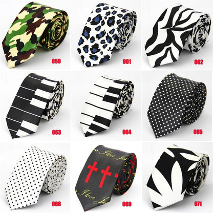 Mens Ties Slim 5cm (2in) Wedding Striped Dots Piano Skulls for Men Women Gravata Corbata Regalos Para Hombres Accessoires Homme Good Vibrations