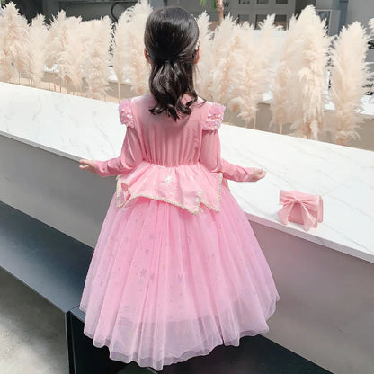 Halloween Costumes Kids Pink Girls Party Dresses Girl Aurora Princess Gown Sleeping Beauty Cosplay Costume Fantasy Disguise Sets Good Vibrations